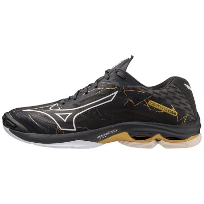 Zapatillas Para Voleibol Mizuno WAVE Lightning Z7 Hombre - Negros / Dorados - Chile M591HKXURQ